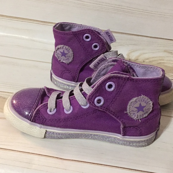 girls purple converse